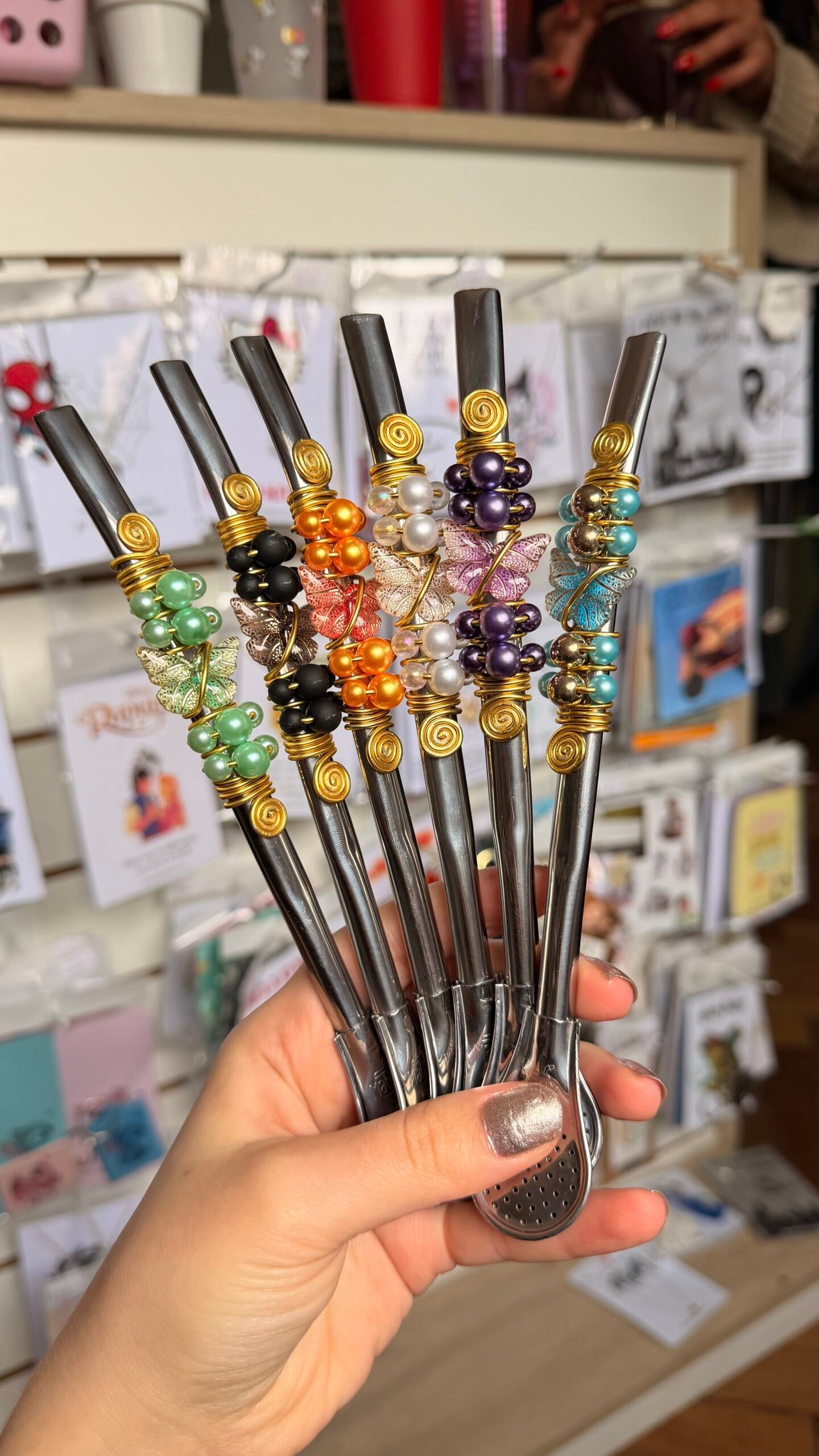 Bombilla con Mariposa